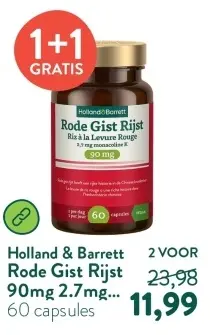 Aanbieding: Holland & Barrett Rode Gist Rijst