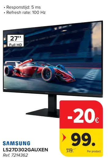 Aanbieding: Samsung Ls27d302gauxen