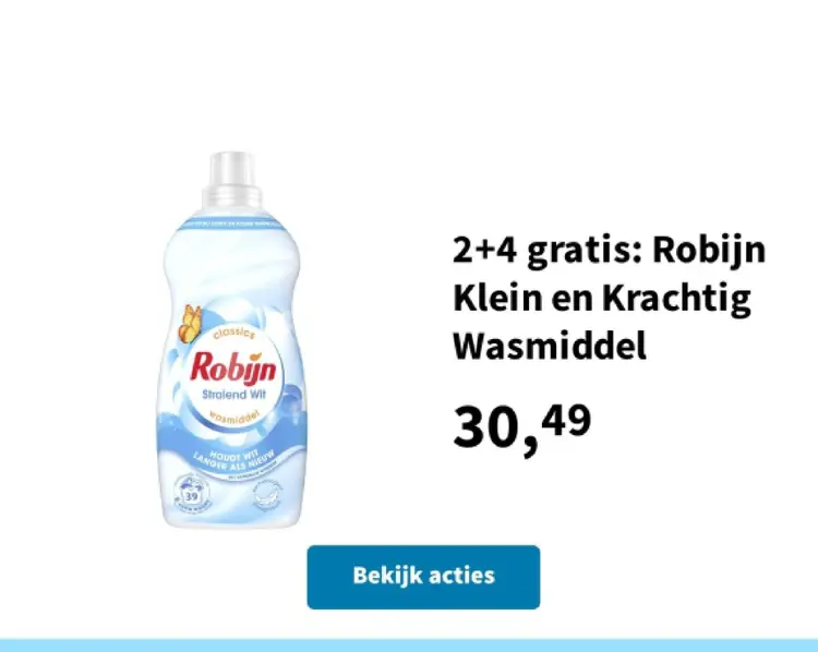 Promotie: Robijn Klein en Krachtig Wasmiddel
