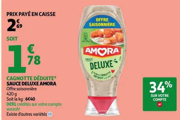 Offre: Sauce deluxe