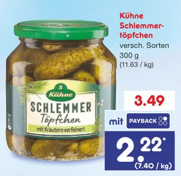 Aanbieding: Kühne Schlemmer-töpfchen