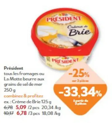 Offre: Crème de Brie