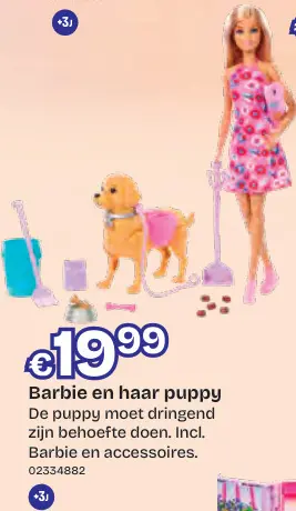 Promotie: Barbie en haar puppy