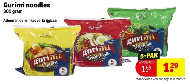 Aanbieding: Gurimi noodles