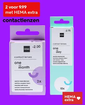 Aanbieding: contactlenzen