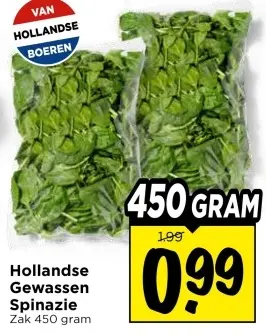 Hollandse Gewassen Spinazie
