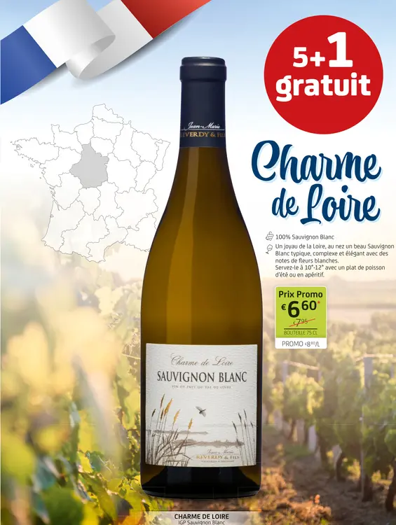 Offre: Charme de Loire Sauvignon Blanc