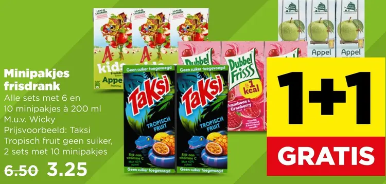 Aanbieding: Minipakjes frisdrank