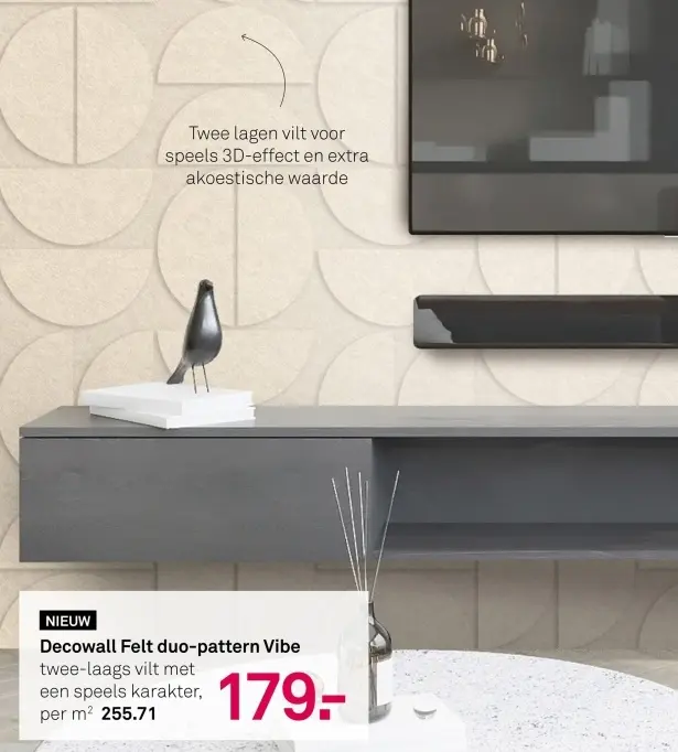 Aanbieding: Decowall Felt duo-pattern Vibe