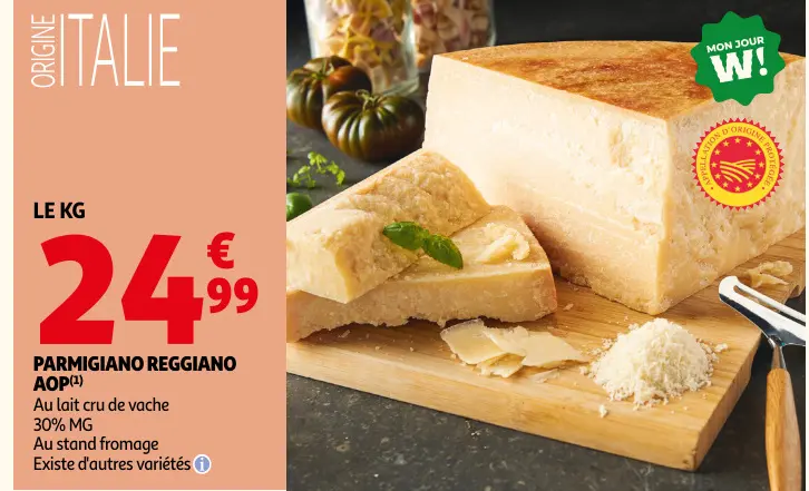 Offre: Parmigiano reggiano aop