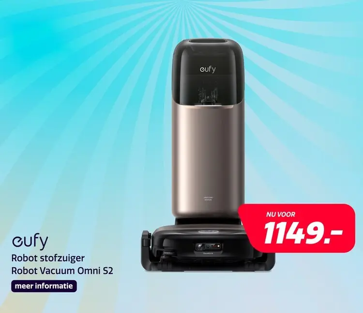 Aanbieding: Eufy Robot Vacuum Omni S2