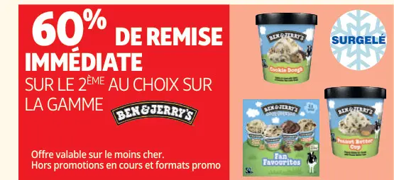 Offre: Ben & Jerry's Ice Cream