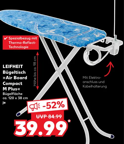 Aanbieding: Bügeltisch Air Board Compact M Plus