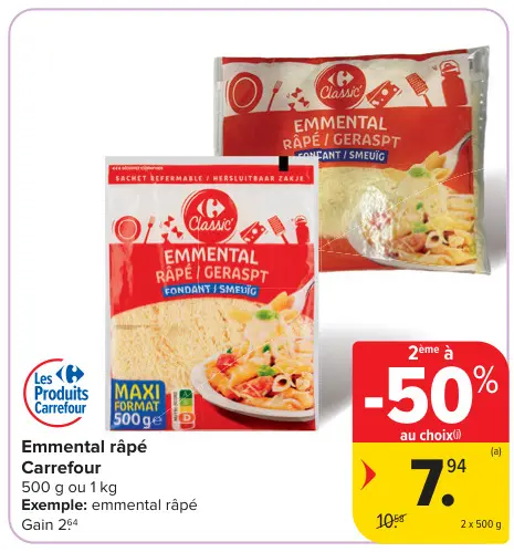 Offre: Emmental râpé