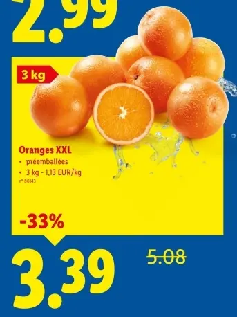 Offre: Oranges XXL