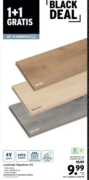 Promotie: Laminaat Signature 4V