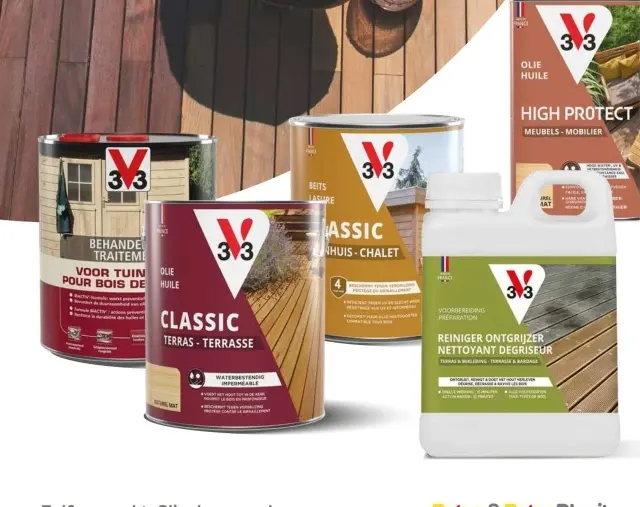 Promotie: V33 Wood Treatment, Oil, Stain, and Cleaner