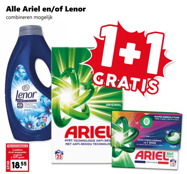 Aanbieding: Alle Ariel en/of Lenor