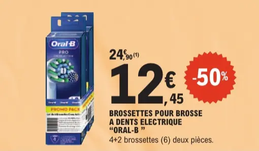 Aanbieding: Brossettes pour brosse a dents electrique