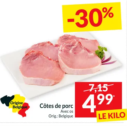 Offre: Côtes de porc