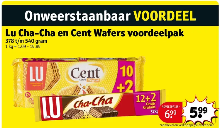 Promotie: Lu Cha-Cha en Cent Wafers voordeelpak