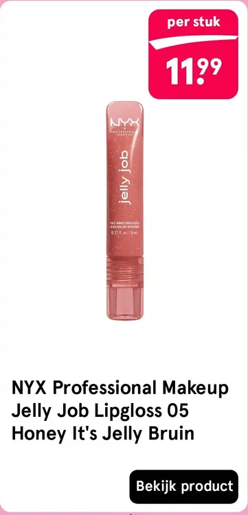 Aanbieding: Jelly Job Lipgloss 05 Honey It's Jelly Bruin