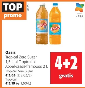 Aanbieding: Oasis Tropical Zero Sugar