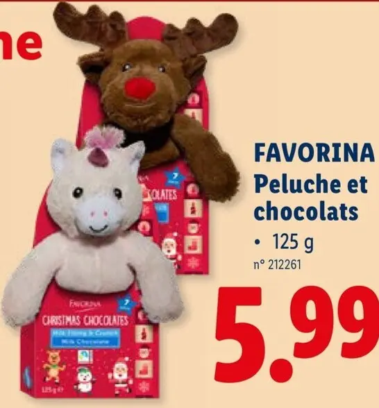 Offre: FAVORINA Peluche et chocolats