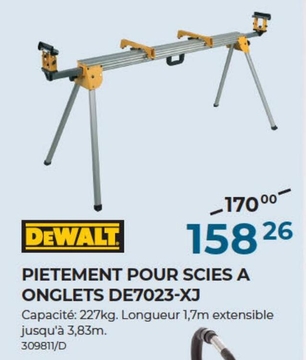 Offre: PIETEMENT POUR SCIES A ONGLETS DE7023-XJ