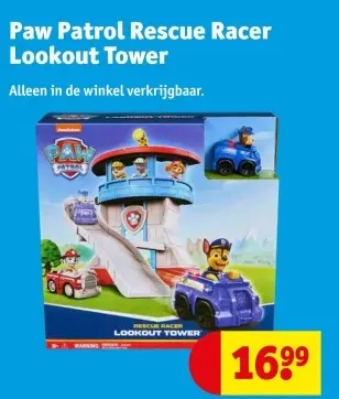 Aanbieding: Paw Patrol Rescue Racer Lookout Tower