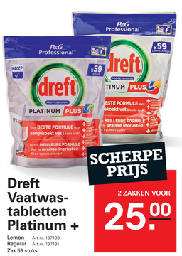 Aanbieding: Dreft Vaatwas-tabletten Platinum +