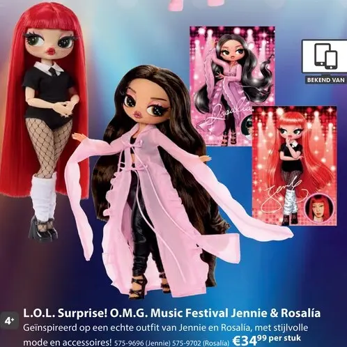 Aanbieding: O.M.G. Music Festival Jennie & Rosalía