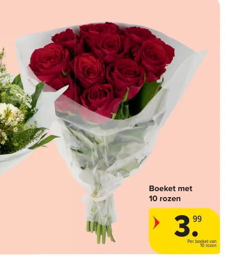 Promotie: Boeket met 10 rozen