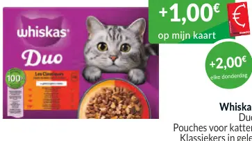 Promotie: Duo pouches voor katten klassiekers in gelei