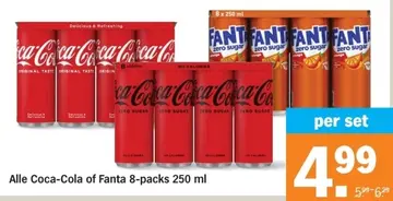 Aanbieding: Alle Coca-Cola of Fanta 8-packs