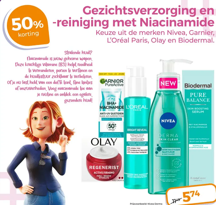 Aanbieding: Gezichtsverzorging en -reiniging met Niacinamide