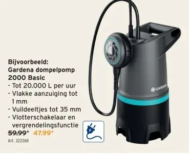 Promotie: dompelpomp 2000 Basic