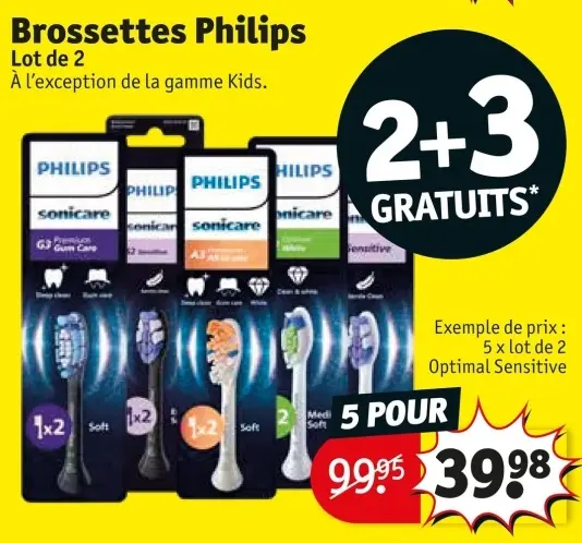 Offre: Brossettes Philips