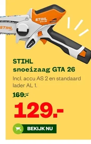 Aanbieding: Snoeizaag GTA 26