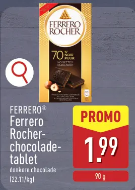 Promotie: Ferrero Rocher-chocoladetablet