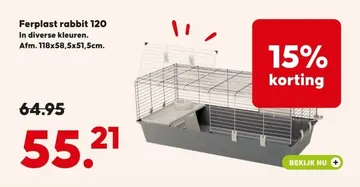 Aanbieding: Ferplast rabbit 120