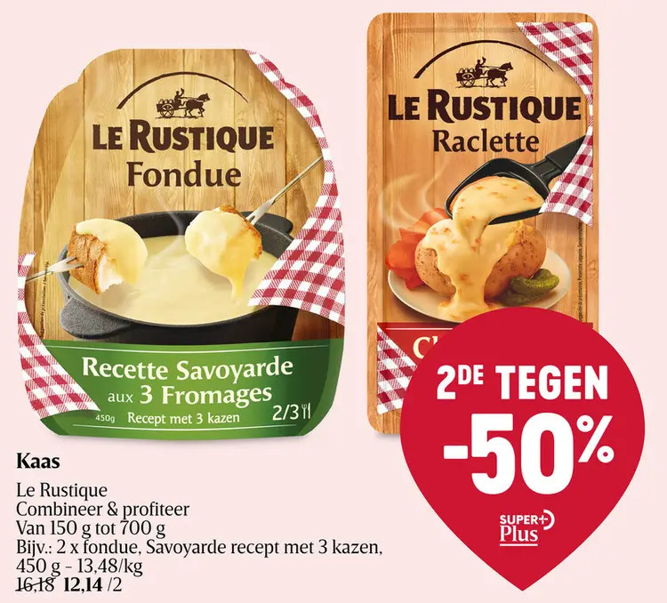 Aanbieding: Kaas Le Rustique Fondue & Raclette
