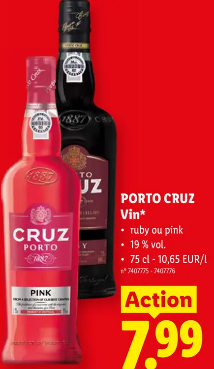 Offre: PORTO CRUZ Vin
