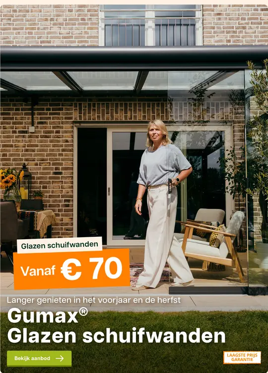 Promotie: Glazen schuifwanden