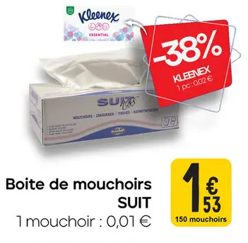 Offre: Boite de mouchoirs SUIT