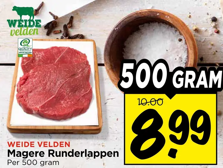 Aanbieding: Weide Velden Magere runderlappen