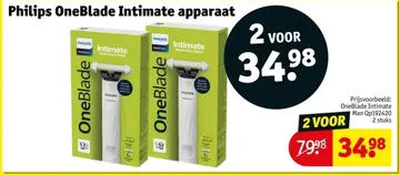 Aanbieding: Philips OneBlade Intimate apparaat