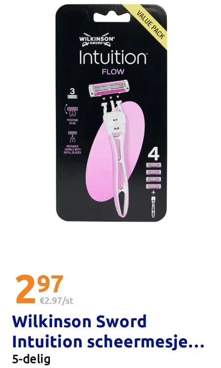 Aanbieding: Wilkinson Sword Intuition scheermesjes