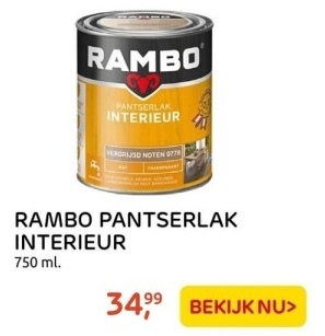 Aanbieding: RAMBO PANTSERLAK INTERIEUR