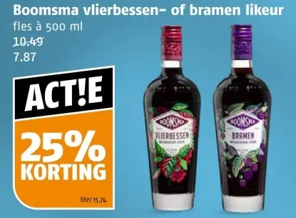 Aanbieding: vlierbessen- of bramen likeur